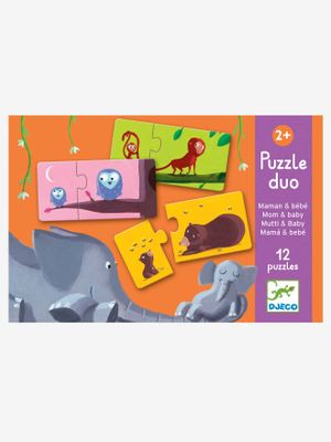 Puzzel duo Mama en Baby DJECO multi-gekleurd