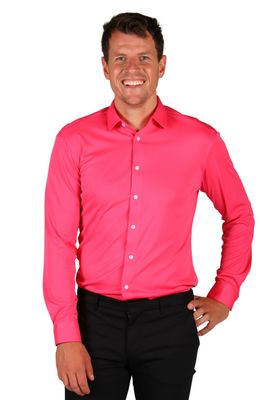 Herenhemd Basic colour pink