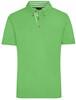 James & Nicholson JN716 Men´s Traditional Polo - Lime-Green/Lime-Green/White - XL