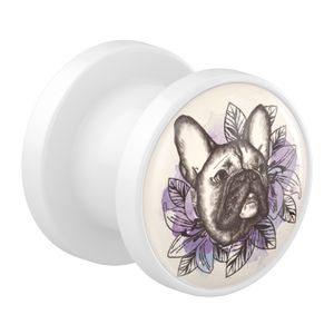 Tunnel met Dog Design Acryl Tunnels & Plugs