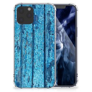 iPhone 12 Pro Max Stevig Telefoonhoesje Wood Blue