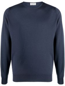 John Smedley pull Lundy en maille fine - Bleu