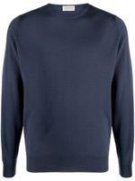 John Smedley pull Lundy en maille fine - Bleu - thumbnail