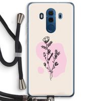 Roses are red: Huawei Mate 10 Pro Transparant Hoesje met koord