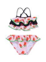 Nessi Byrd Kids maillot de bain imprimé à volants - Rose - thumbnail