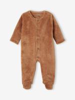 Onesie voor pasgeborenen dier of hart chocoladebruin