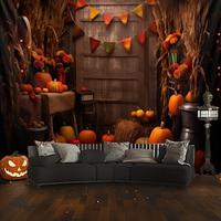 halloween decoraties pompoen hangend tapijt kunst aan de muur binnen huis groot tapijt muurschildering decor foto achtergrond deken gordijn thuis slaapkamer woonkamer decoratie Lightinthebox