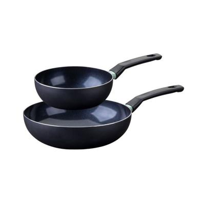 Pannenset Fackelmann Brandao Zwart Aluminium 2 Onderdelen