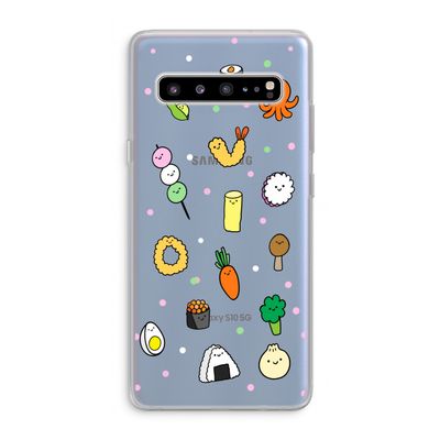 Happy bento friends: Samsung Galaxy S10 5G Transparant Hoesje