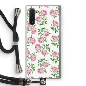 Kleine roosjes: Samsung Galaxy Note 10 Transparant Hoesje met koord