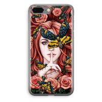 Lady Moth: iPhone 8 Plus Transparant Hoesje