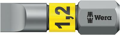 Wera 800/1 BTZ Sleufschroeven Bits, 1.2 x 6.5 x 25 mm - 1 stuk(s) - 05056068001