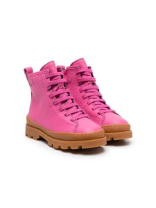 Camper Kids bottines en cuir Brutus à lacets - Rose