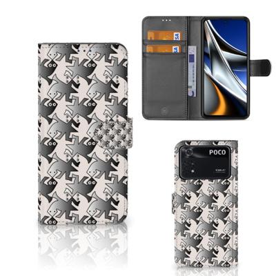 Xiaomi Poco X4 Pro 5G | Telefoonhoesje | Met pasjeshouder | Salamander Grey