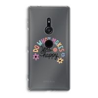 Happy days: Sony Xperia XZ2 Transparant Hoesje