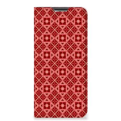 OPPO A54s | A16 | A16s | Hoesje met Magneet | Batik Rood