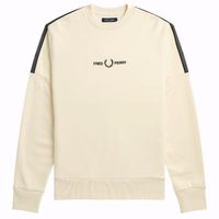 Fred Perry - Taped Crew Neck Sweater - Ecru - thumbnail