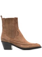 Buttero bottines chelsea 50 mm en daim - Marron