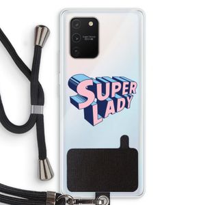 Superlady: Samsung Galaxy S10 Lite Transparant Hoesje met koord