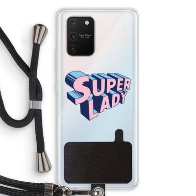 Superlady: Samsung Galaxy S10 Lite Transparant Hoesje met koord