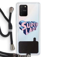 Superlady: Samsung Galaxy S10 Lite Transparant Hoesje met koord