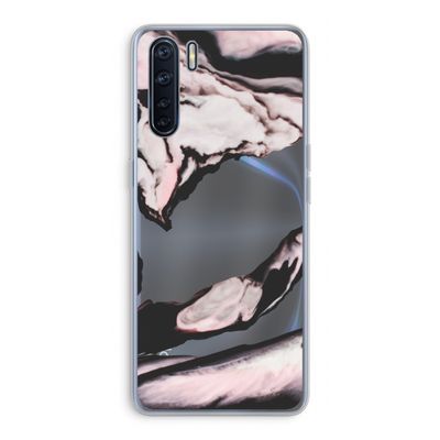 Roze stroom: Oppo A91 Transparant Hoesje