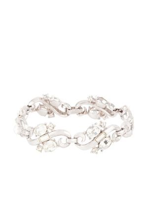 Susan Caplan Vintage bracelet serti de cristaux Swarovski (années 1950) - Argent