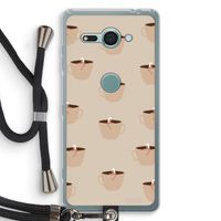 Morning coffee: Sony Xperia XZ2 Compact Transparant Hoesje met koord