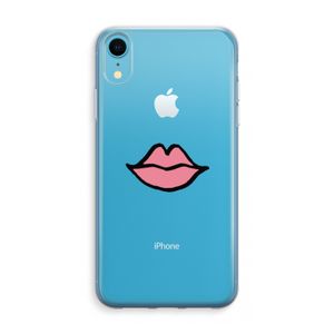 Kusje: iPhone XR Transparant Hoesje