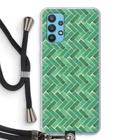 Moroccan tiles 2: Samsung Galaxy A32 4G Transparant Hoesje met koord