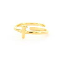 Imotionals Ring Letter T Goud