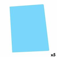 Set of Subfolders Elba Blauw A4 50 Onderdelen (5 Stuks)