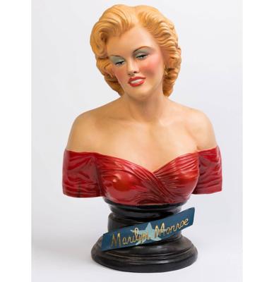 Marilyn Monroe Glamour Rode Jurk Bust 66 cm