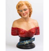 Marilyn Monroe Glamour Rode Jurk Bust 66 cm
