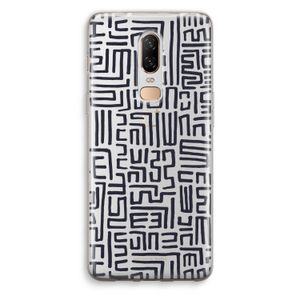 Moroccan Print: OnePlus 6 Transparant Hoesje