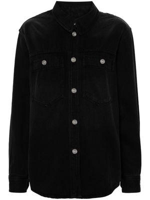 ISABEL MARANT chemise en jean Talbot à effet délavé - Noir