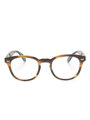 Oliver Peoples lunettes de vue à monture rectangulaire - Marron