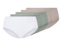 esmara 5 dames slips (grijs/mint/wit, M (40/42))