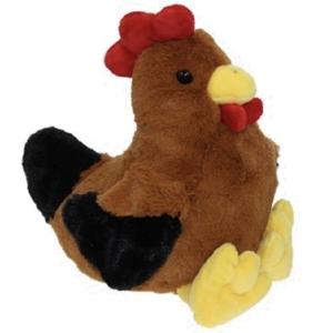 Knuffel kip/haan - 25 cm - pluche - knuffelkip - knuffelhaan - knuffeldier