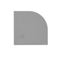 ZEZA Grade douchevloer - 100x100cm - antislip - antibacterieel - mineraalmarmer - kwartrond - mat cemento (grijs) 400000000000009446