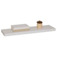 Zwevende wandplank Bassline - wit - 80 cm - hout - boekenplank - muurplank