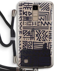 Marrakech print: LG K10 (2016) Transparant Hoesje met koord