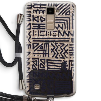 Marrakech print: LG K10 (2016) Transparant Hoesje met koord