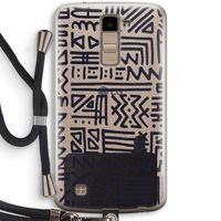 Marrakech print: LG K10 (2016) Transparant Hoesje met koord