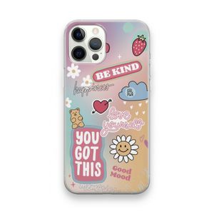 Positivity: iPhone 12 Pro Max Transparant Hoesje