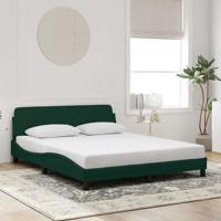 Bedframe "Dover" 160x200 cm fluweel donkergroen