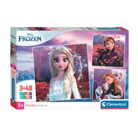 Clementoni Legpuzzel Super Color Vierkant Frozen, 3x48st.