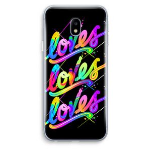 Loves: Samsung Galaxy J3 (2017) Transparant Hoesje