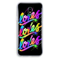 Loves: Samsung Galaxy J3 (2017) Transparant Hoesje