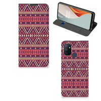 OnePlus Nord N100 Hoesje met Magneet Aztec Paars